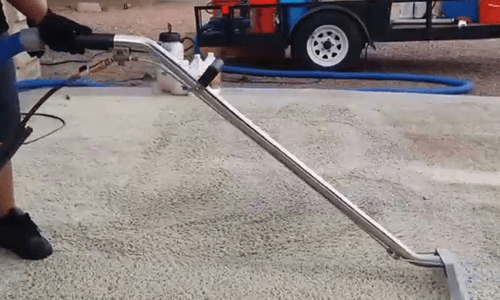 Using a professional carpet cleaning machine